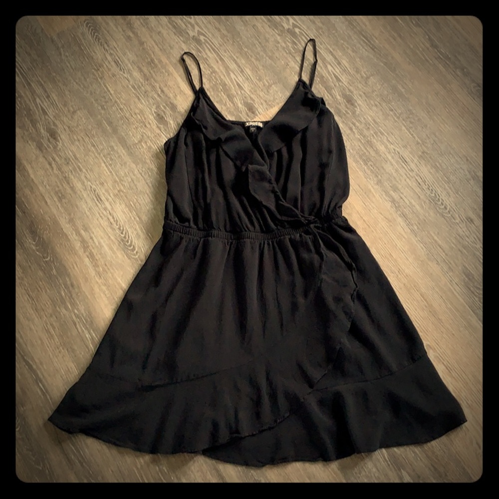 Women’s wrap sundress with ruffles